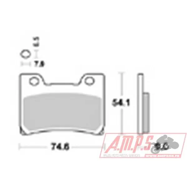 lmp265SRR - lmp265STR - Plaquettes de freins AP RACING
