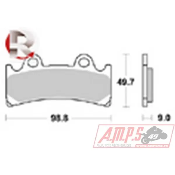 lmp283SRR - lmp283STR - Plaquettes de freins AP RACING