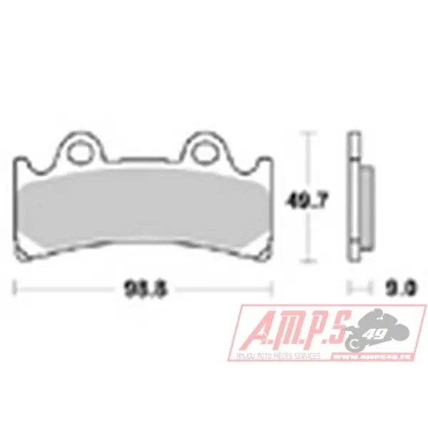lmp283SRR - lmp283STR - Plaquettes de freins AP RACING