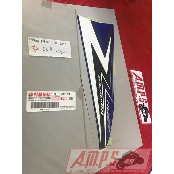 1bs-2173f-10 Emblème Raptor YFM350 2010- pièce moto occasion