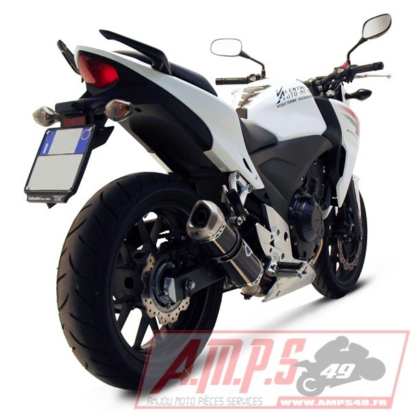 Silencieux Slip On - Embout silenc. CARBONE CB 500 / CBR 500 13-15