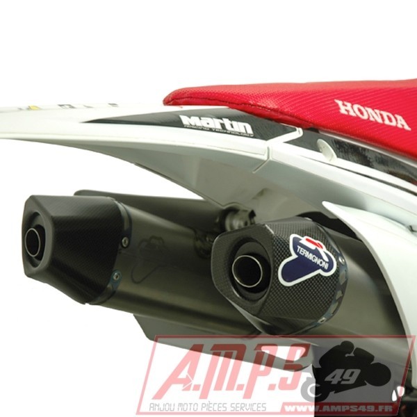 2 x Silencieux Slip On - Embout silenc. CARBONE CRF 250 R 15-16