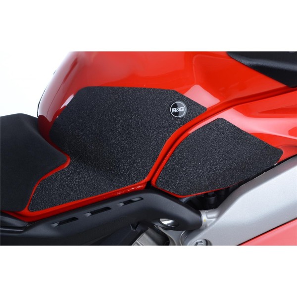 Kit grip de réservoir R&G RACING 4 pièces translucide Ducati Panigale V4