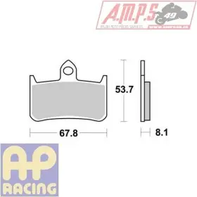 Plaquette de frein - LMP 222 CRR Usage: Piste