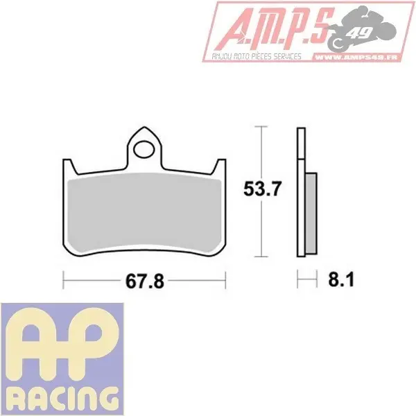 LMP222SRR - LMP222STR - Plaquettes de freins AP RACING - Usage Route / Piste