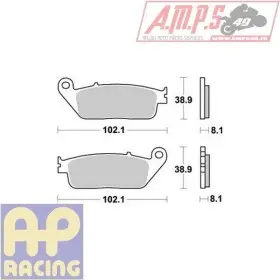 LMP227SRR - LMP227STR - Plaquettes de freins AP RACING - Usage Route / Piste