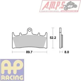 Plaquette de frein - LMP 286 CRR Usage: Piste