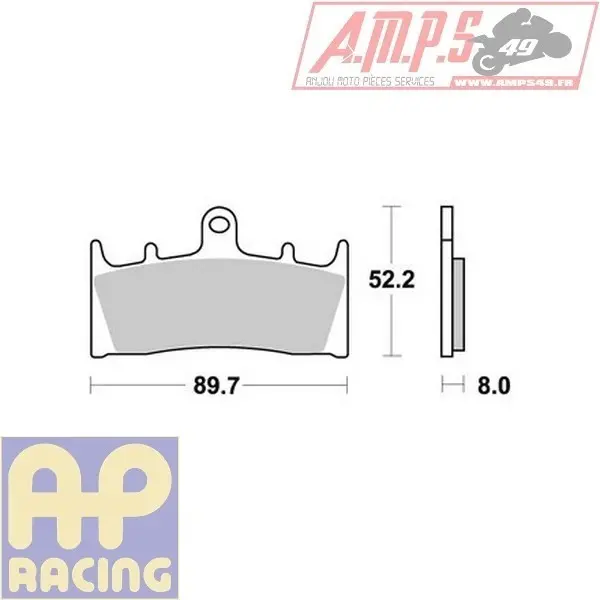 Plaquette de frein - LMP 286 ST Usage: Standard