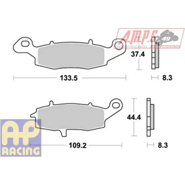 LMP304SRR - LMP304STR - Plaquettes de freins AP RACING - Usage Route / Piste