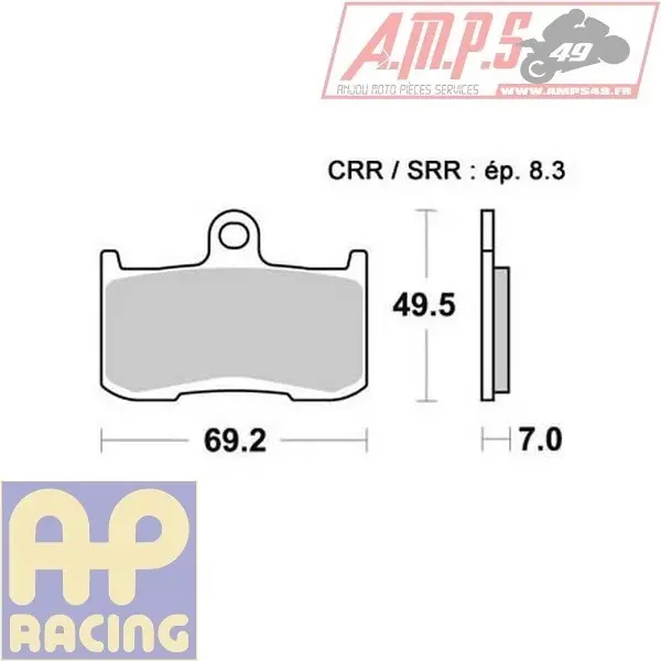Plaquette de frein - LMP 382 ST Usage: Standard