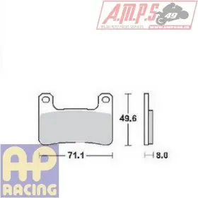 Plaquette de frein - LMP 406 TRR Usage: Endurance