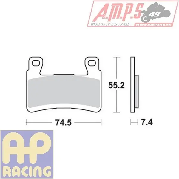 Plaquette de frein - LMP 494 CRR Usage: Piste