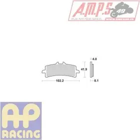 LMP501SRR - LMP501STR - Plaquettes de freins AP RACING - Usage Route / Piste
