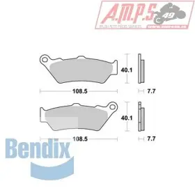 Bendix MR174 Métal fritté.Route, Arriere