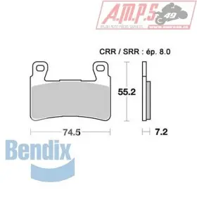 Bendix MCR234 Métal Fritté Carbone