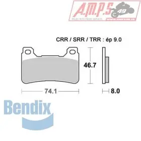 Bendix MCR309 Métal Fritté Carbone