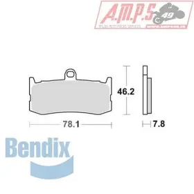 Bendix MCR364 Métal Fritté Carbone