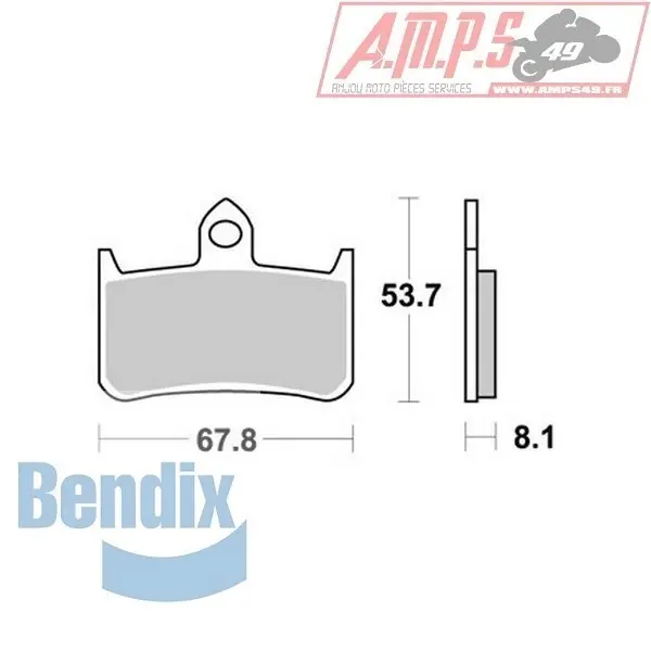 Bendix MRR122 Métal fritté. Route / Piste