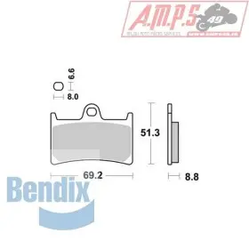 Bendix MCR134 Métal Fritté Carbone