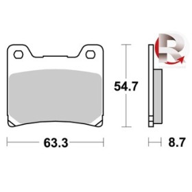 Plaquettes de freins AP RACING ROUTE Métal Fritté Avant - Reconditionné.