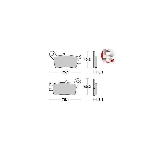 Plaquettes de freins AP RACING Standard Organique   Avant/Arrière  - Reconditionné. 