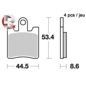 Plaquettes de freins AP RACING Standard Organique Avant/Arrière - Reconditionné.