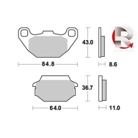 Plaquettes de freins AP RACING Standard Organique Avant/Arrière - Reconditionné.