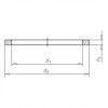 JOINT D'ÉTANCHÉITÉ CUIVRE JOINT DE BANJO DE FREIN -DIN7603-CU-A-10X14X1