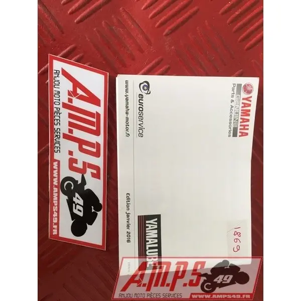CARNET DE GARANTIE YAMAHA ref1869 EDITION JANVIER 2016LOTAYAM350431new