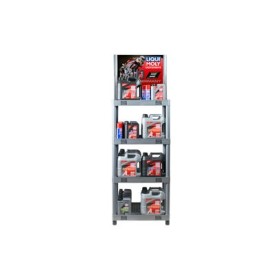 GOODIES LIQUI MOLY PRESENTOIR FUTURA SHOP A livrer avec LM.5247 + 50160 + 9989 - 4 ETAGERES : 60x45x150 cm env.