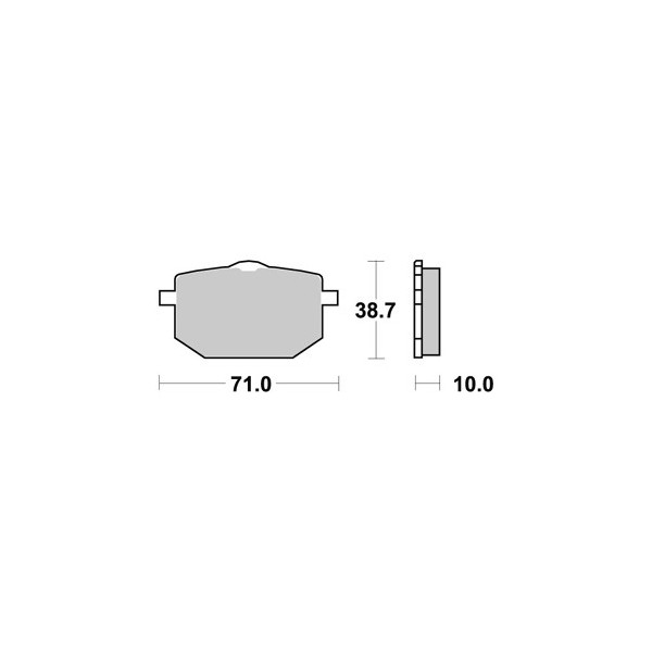 Plaquettes de freins AP RACING  - Reconditionné. Standard Organique   Avant/Arrière 