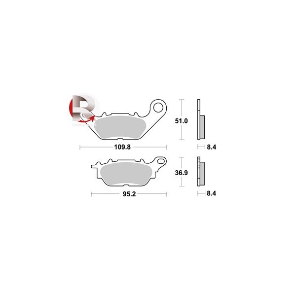 Plaquettes de freins AP RACING   - Reconditionné. Standard Organique   Avant/Arrière 