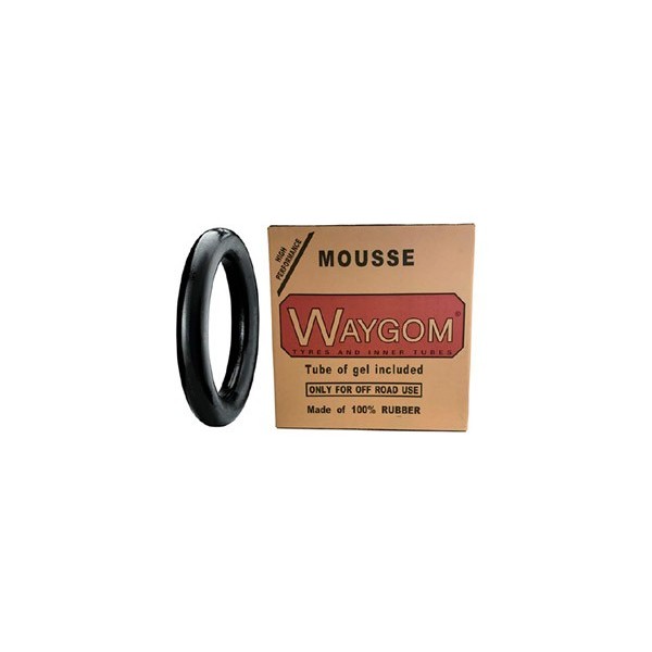 MOUSSE WAYGOM 100/90-19 MOTOCROSS MOUSSE avec tube de gel inclus (Pression d'air 1.1 bar) Code Recherche: 1009019