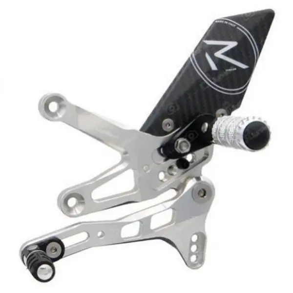 Commande reculées réglables/repliables LIGHTECH Racing sélection standard argent Aprilia Tuono V4