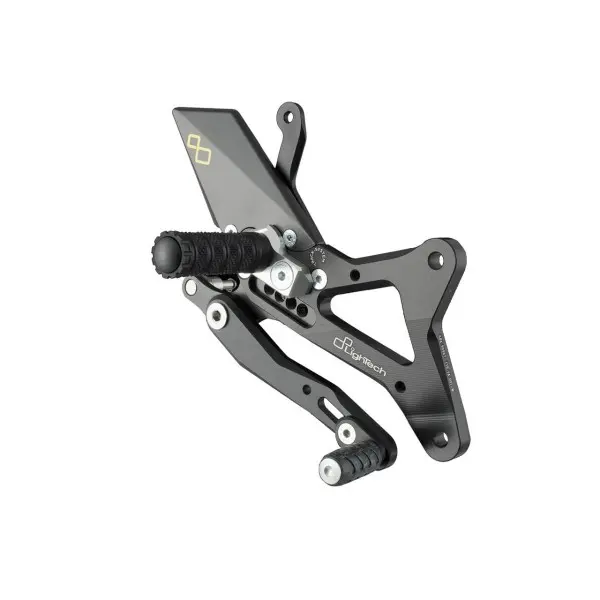 Commandes reculées fixex LIGHTECH selection standard noir Kawasaki Ninja 400