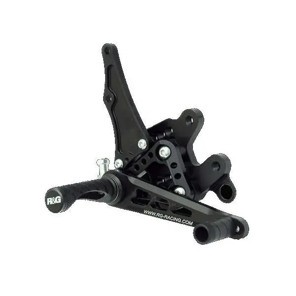 Commandes reculées multi-positions R&G RACING noir Yamaha YZF-R6