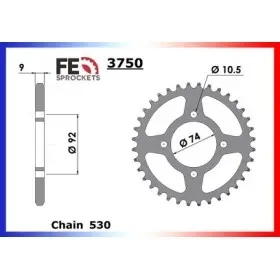 COURONNE ACIER COUR AC 360RT2 39 530