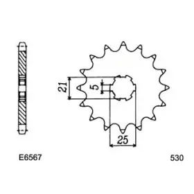 PIGNON YAM XS400SE/C 15 530