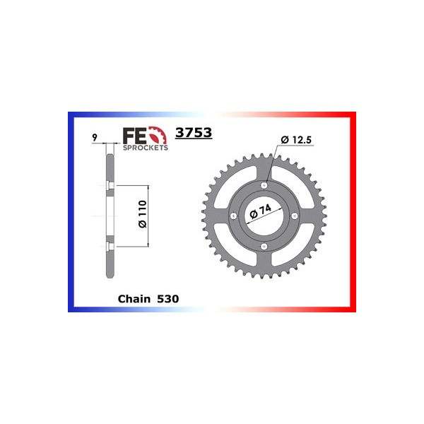 COURONNE ACIER COUR AC XS400SE 80 XS400C 36 