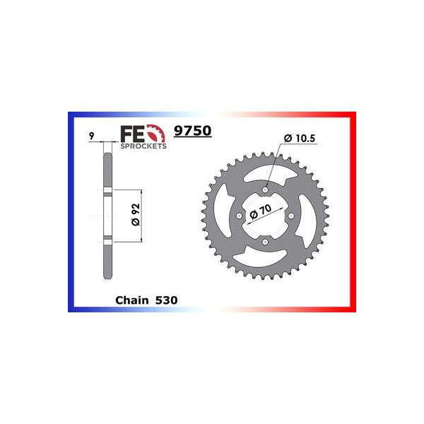 COURONNE ACIER  350S2-400KH/KZ/G 41 530 