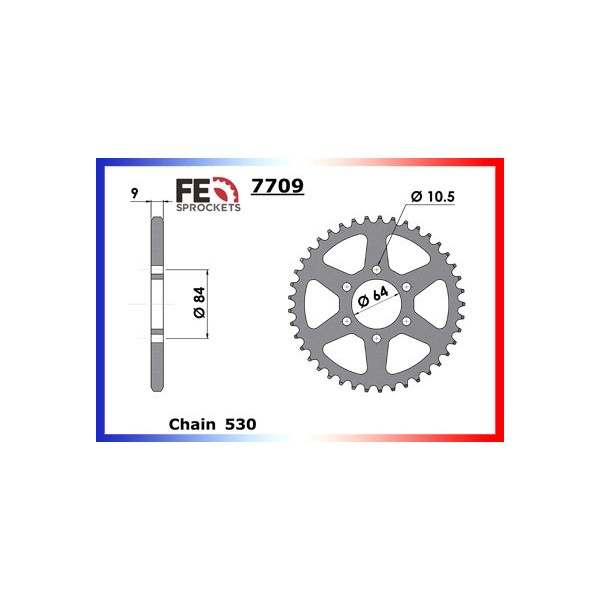 COURONNE ACIER C GS/GSX400'77/87 BICYL.33 530 