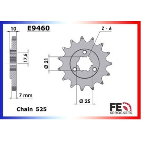 PIGNON PSB SACH 650.ROADSTER'00/04 13 525