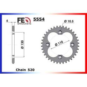 COURONNE ACIER TRX.400 '99/04 38 520