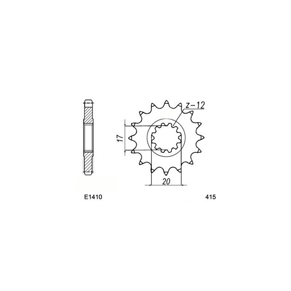 PIGNON PSB RJ  50.RR '97  12  415 