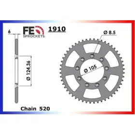 COURONNE ACIER TM.80 '94/95 Grandes Roues 50 520