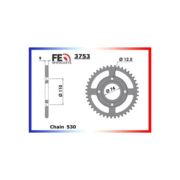 COURONNE ACIER COUR AC XS500 39 530