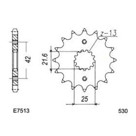 PIGNON KAWA Z500B1/B2/B3 14 530