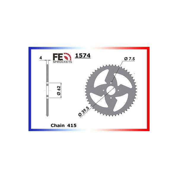 COURONNE ACIER   LEM LX3'00  52  415 