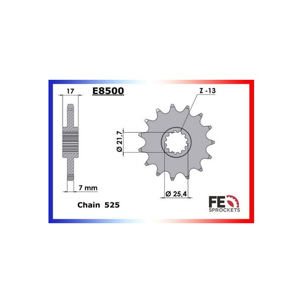 PIGNON HONDA CB.500 '94/03  14  525 