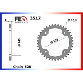 COURONNE ACIER CIER YFZ.450 '04/09 37 520